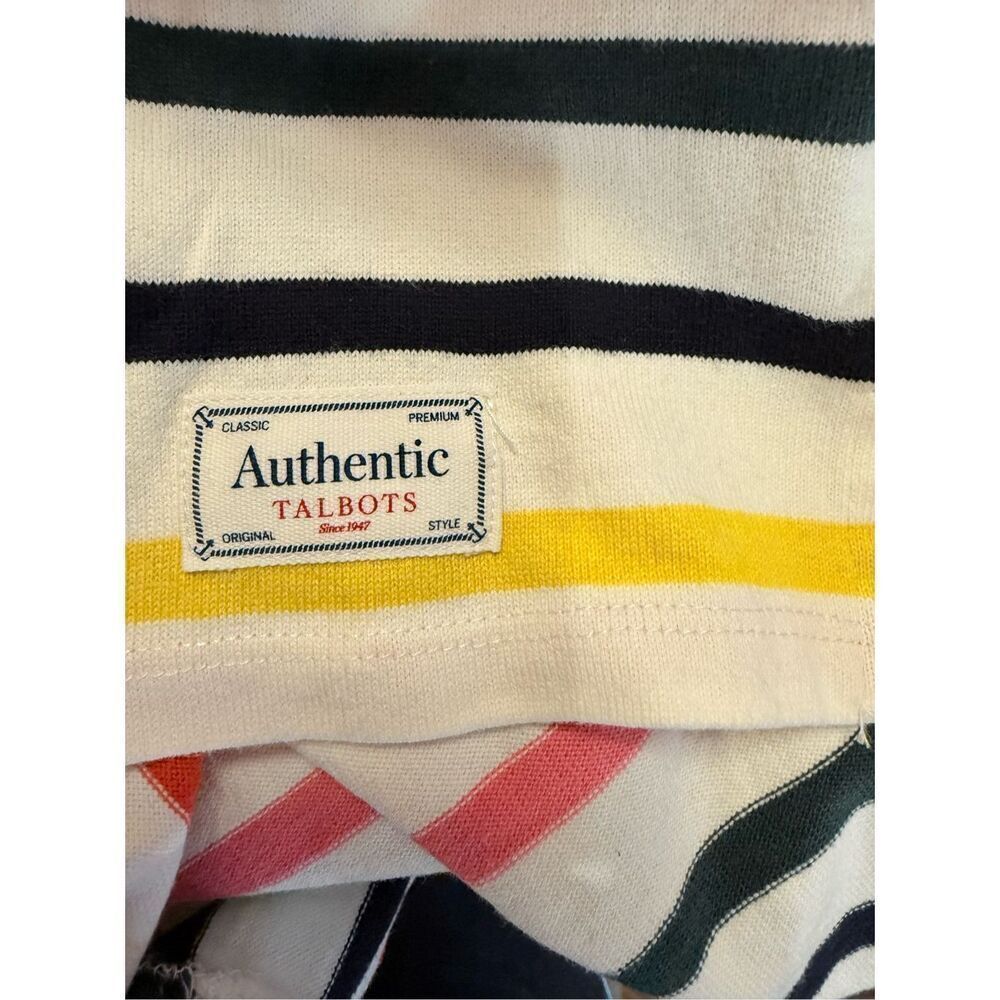 Talbots Striped Cotton Multicolor Long Sleeve Boatneck Pullover Shirt LP Set of - Picture 14 of 16